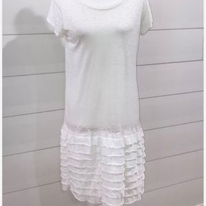 “Lost Petal Linens” Ruffled Top/Dress/Layering Piece